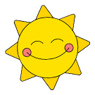 Sun sticker