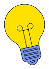 Light bulb sticker