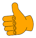 Thumbs up sticker