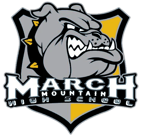 March Mountain School Logo of a bulldog