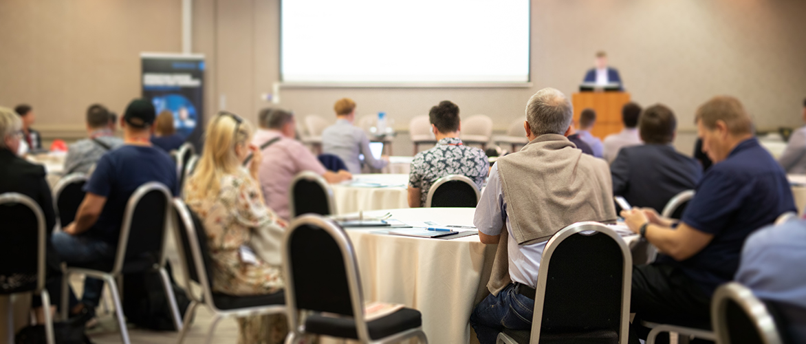 Group of educator listening to a speak at a seminar